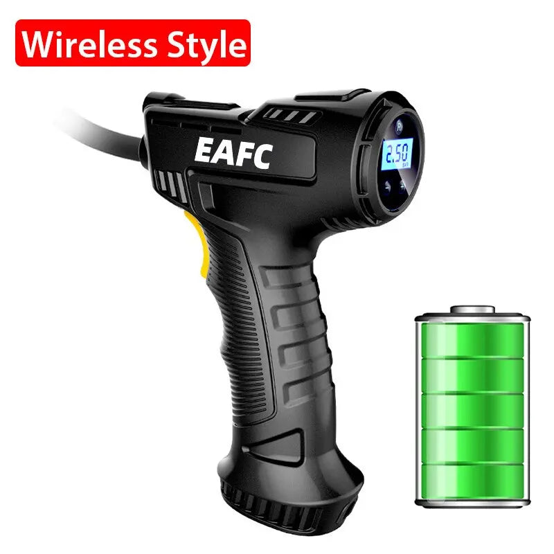 120W Handheld Air Compressor Wireless/Wired Inflatable Pump Portable Air Pump Tire Inflator Digital for Car Bicycle Balls - Image 9