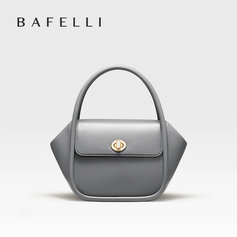 BAFELLI NEW 2023 WOMEN'S HANDBAG WINTER WOOL FASHION BENTO EVENING LEATHER ORIGINAL STYLE LUXURY BRAND PURSE SHOULDER CASUAL - Image 2
