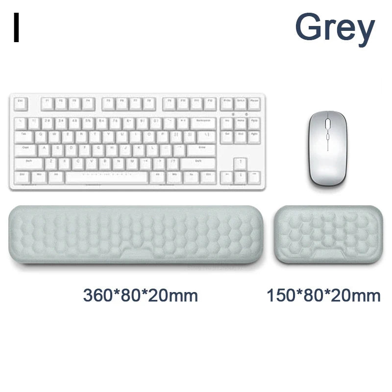 Ergonomic Keyboard Mouse Wrist Rest Office Typing Protection Relax Wrist Memory Foam Mouse Pad Computer Laptop Desk Mat - Image 15