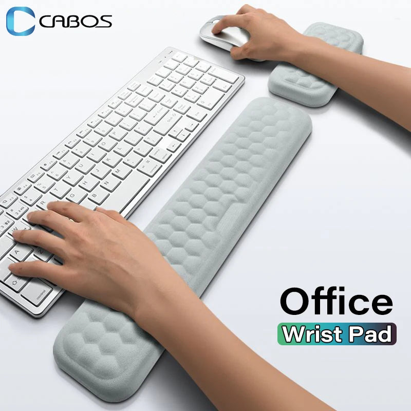Ergonomic Keyboard Mouse Wrist Rest Office Typing Protection Relax Wrist Memory Foam Mouse Pad Computer Laptop Desk Mat - Image 3