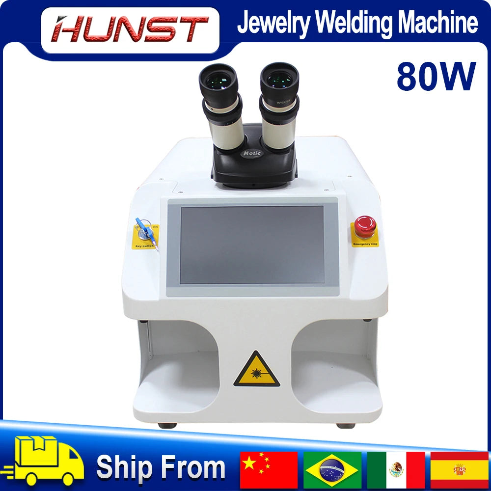 Hunst Jewelry Laser Welding Machine 80W Soldering Mini Portable Fiber Laser Welder Gold Silver Titanium Metal Rings Necklace - Image 6