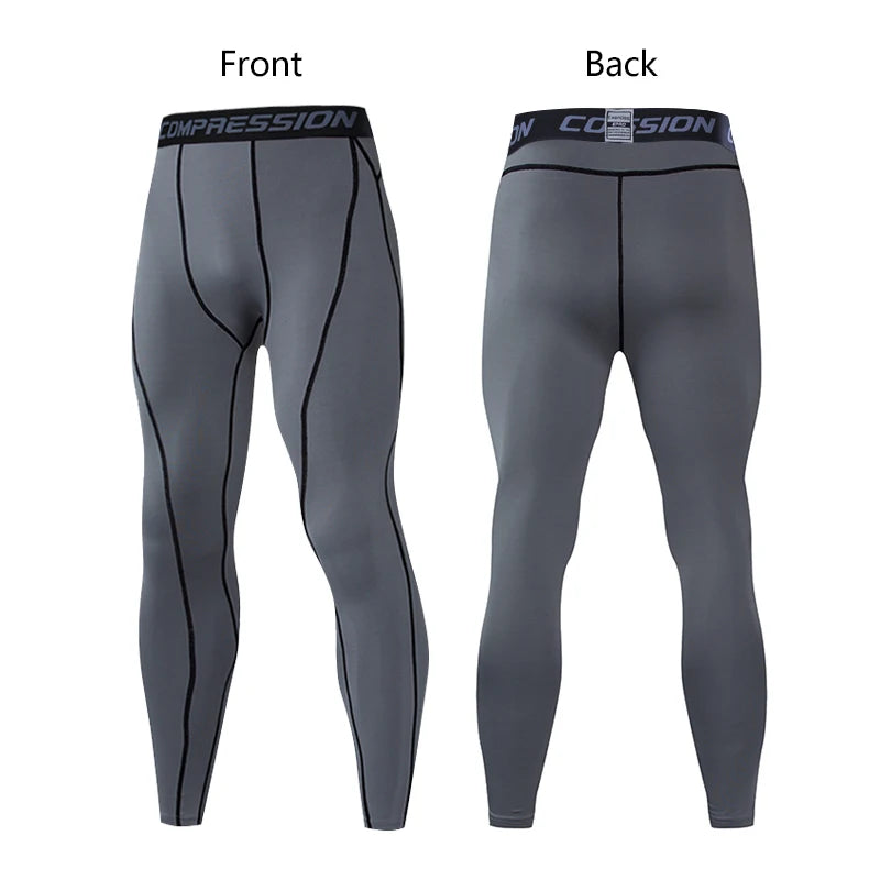 Men's Compression Pants Cycling Running Basketball Soccer Elasticity Sweatpants Fitness Tights Legging Trousers Rash Guard Gym - Image 11