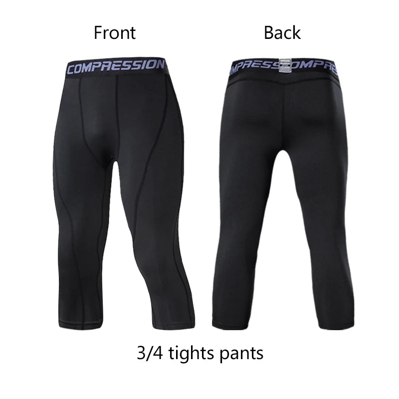 Men's Compression Pants Cycling Running Basketball Soccer Elasticity Sweatpants Fitness Tights Legging Trousers Rash Guard Gym - Image 12