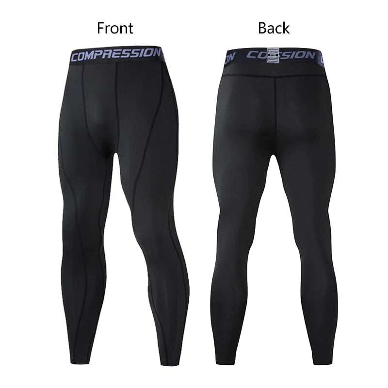 Men's Compression Pants Cycling Running Basketball Soccer Elasticity Sweatpants Fitness Tights Legging Trousers Rash Guard Gym - Image 13