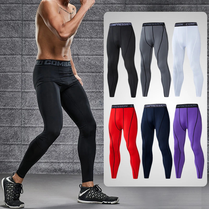 Men's Compression Pants Cycling Running Basketball Soccer Elasticity Sweatpants Fitness Tights Legging Trousers Rash Guard Gym - Image 22