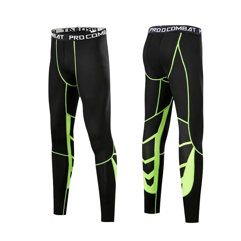 Men's Compression Pants Cycling Running Basketball Soccer Elasticity Sweatpants Fitness Tights Legging Trousers Rash Guard Gym - Image 4