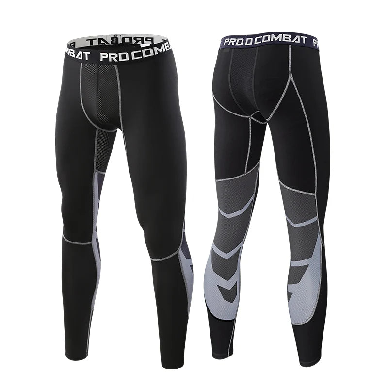 Men's Compression Pants Cycling Running Basketball Soccer Elasticity Sweatpants Fitness Tights Legging Trousers Rash Guard Gym - Image 6