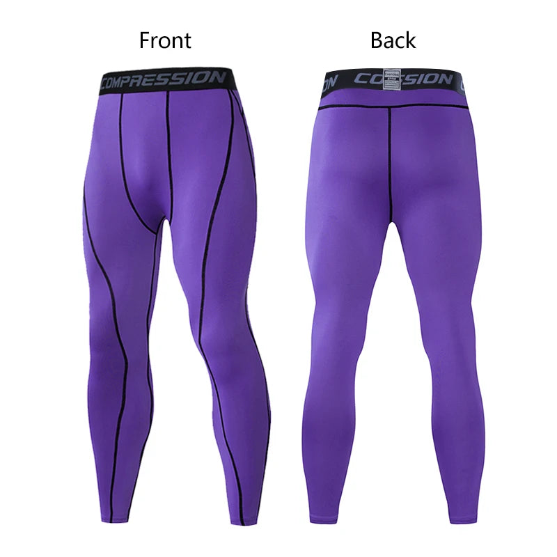 Men's Compression Pants Cycling Running Basketball Soccer Elasticity Sweatpants Fitness Tights Legging Trousers Rash Guard Gym - Image 8