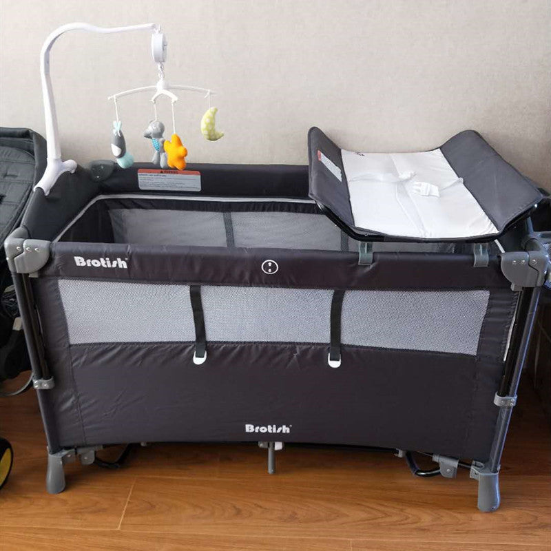 Multifunctional Baby Cot Splicing Large Bed Movable - Image 3