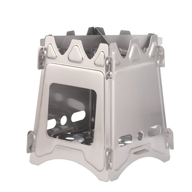 Portable Stainless Steel Folding Camping Stove - Outdoor Camping - Image 3