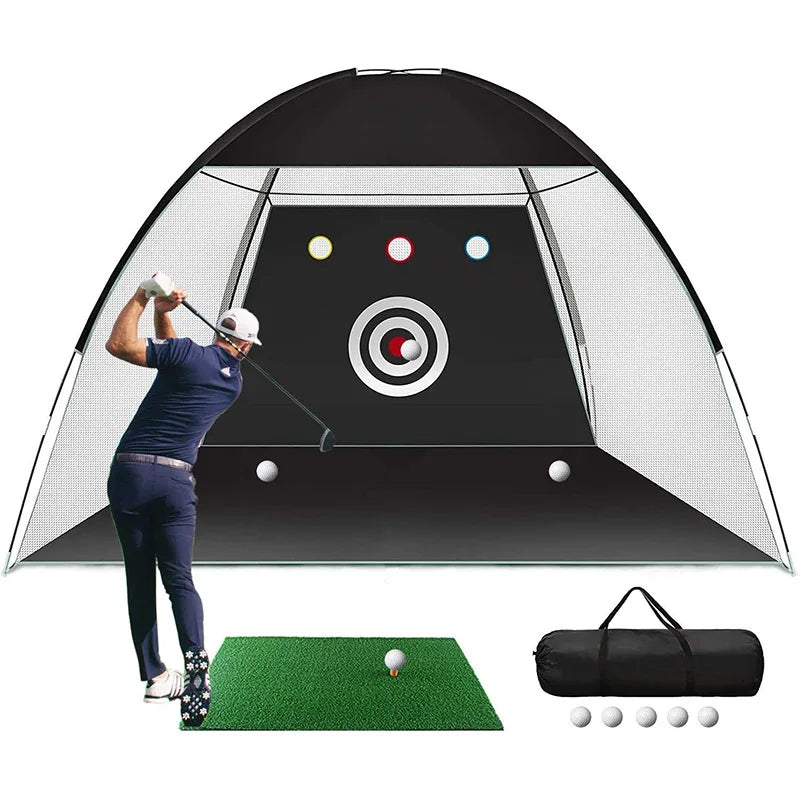 Outdoor Practice Net Portable Indoor Golf Practice Net Golf Cutting Practice Net Golf Batting Cage - Image 3