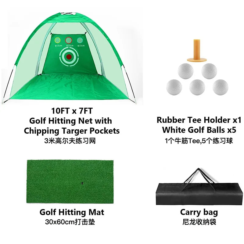 Outdoor Practice Net Portable Indoor Golf Practice Net Golf Cutting Practice Net Golf Batting Cage - Image 10